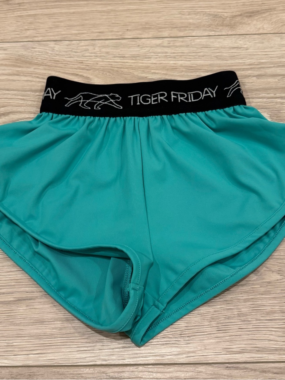 Tiger Friday Girls' Teal Active Shorts with Branded Waistband